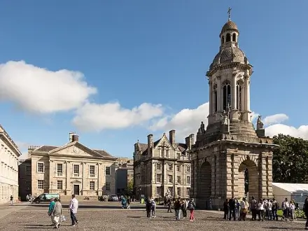 Trinity College campus on a sunny day